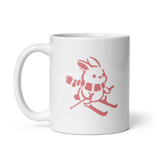 CS0011 - 06002 - Ski Bunny White glossy mug