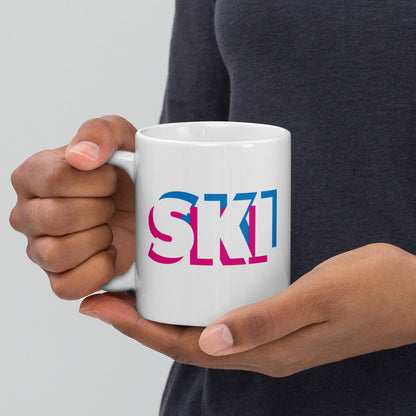 CS0058 - 06002 - 3D SKI White glossy mug