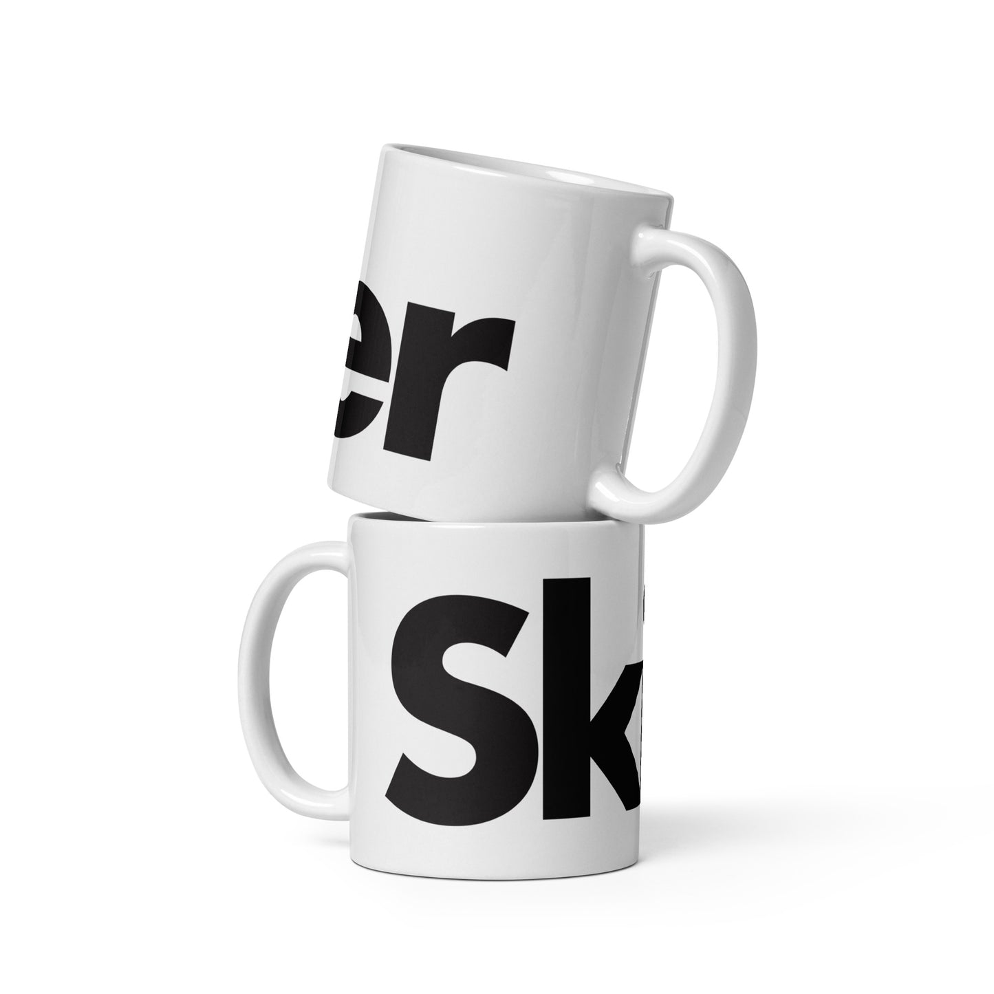 CS0020 - 06002 - Skier White Glossy Mug