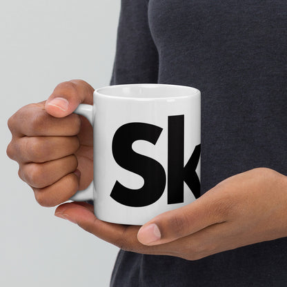 CS0020 - 06002 - Skier White Glossy Mug