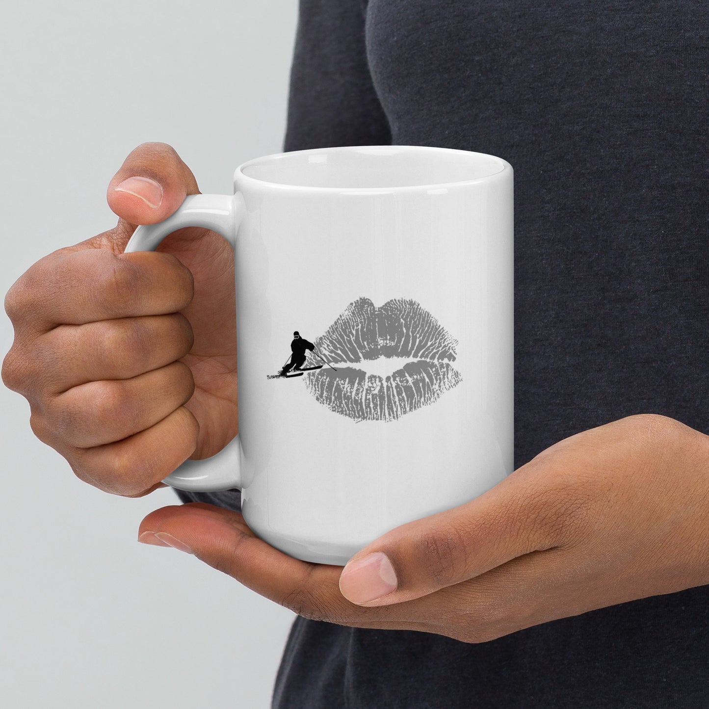 CS0069 - 06002 - KISS/SKI White glossy mug