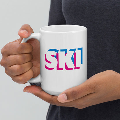 CS0058 - 06002 - 3D SKI White glossy mug