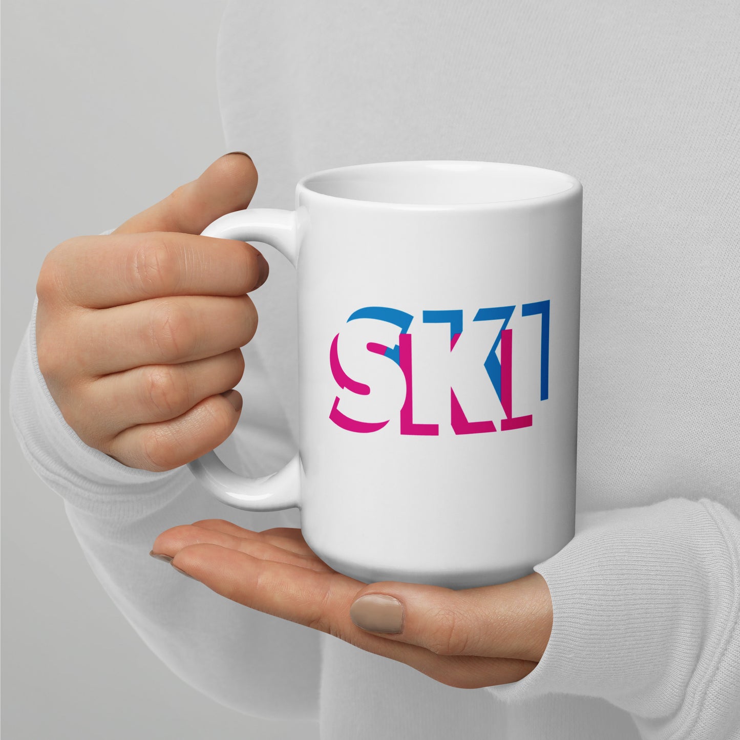 CS0058 - 06002 - 3D SKI White glossy mug