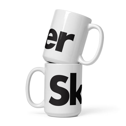 CS0020 - 06002 - Skier White Glossy Mug