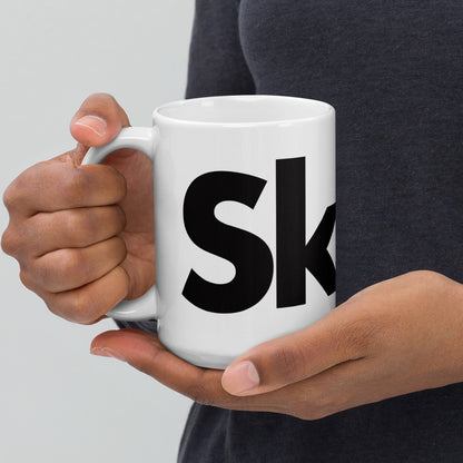 CS0020 - 06002 - Skier White Glossy Mug