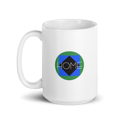 CS0023 - 06002 - Trail Icons Home White glossy mug