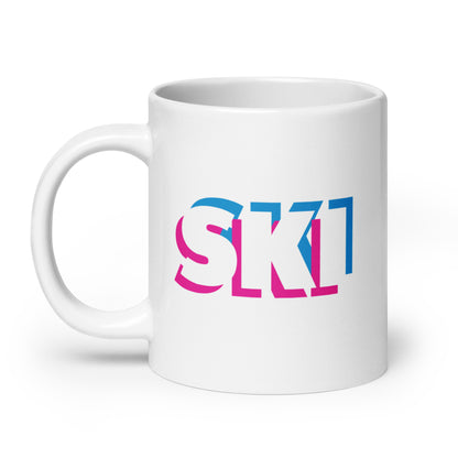 CS0058 - 06002 - 3D SKI White glossy mug