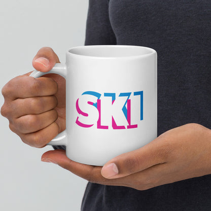 CS0058 - 06002 - 3D SKI White glossy mug