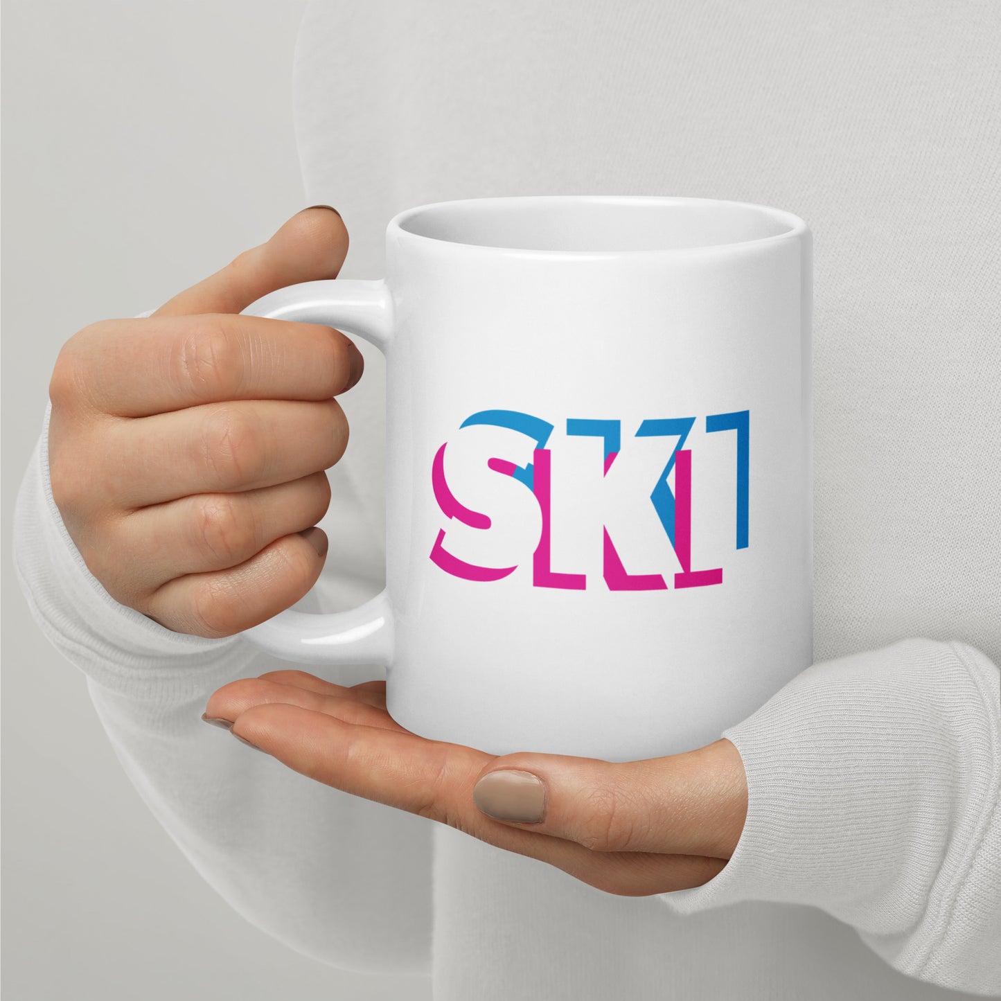 CS0058 - 06002 - 3D SKI White glossy mug