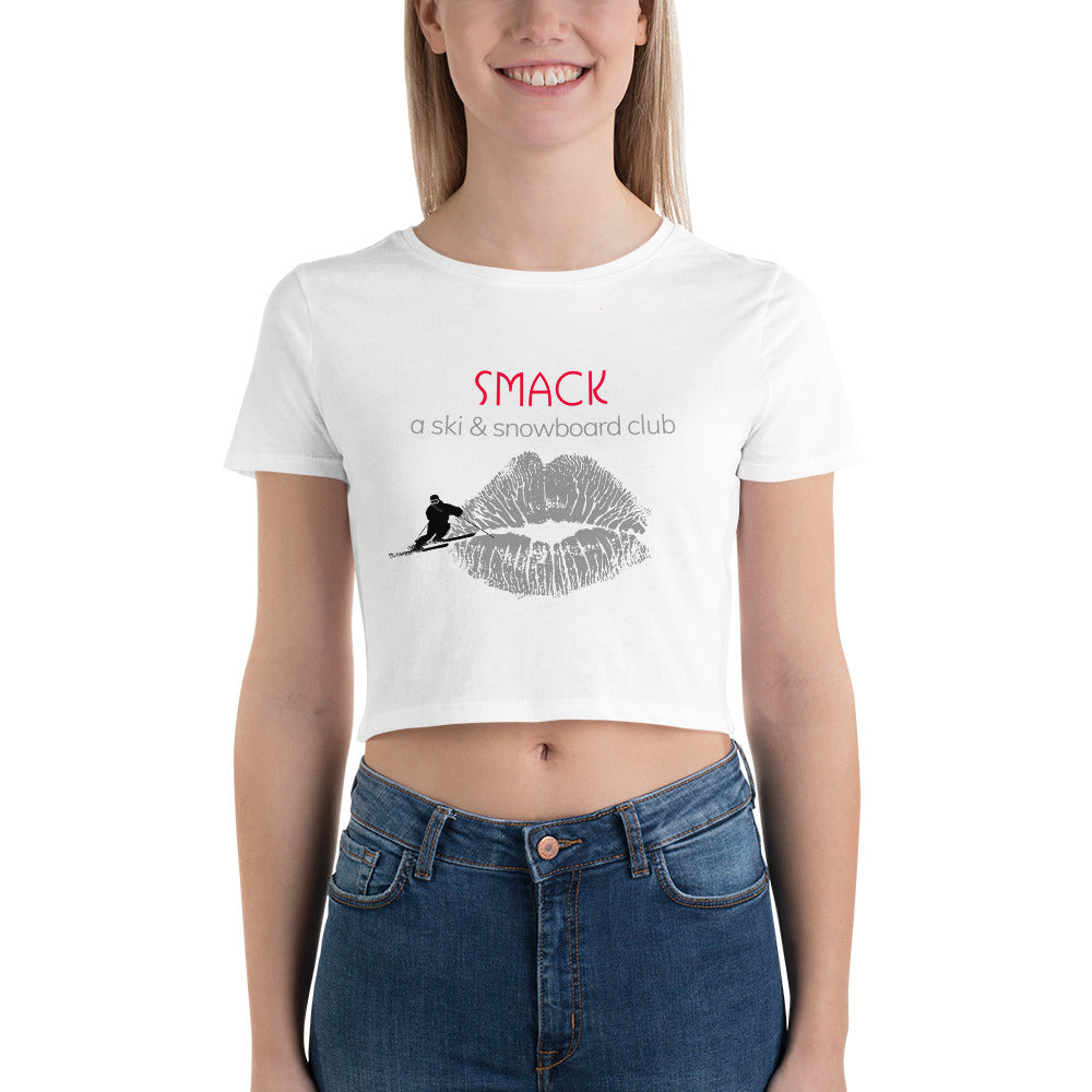 CS0008 - 02010 - Smack Ski & Snowboard Club Women’s Crop Tee