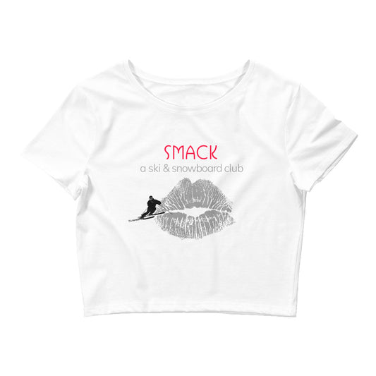 CS0008 - 02010 - Smack Ski & Snowboard Club Women’s Crop Tee