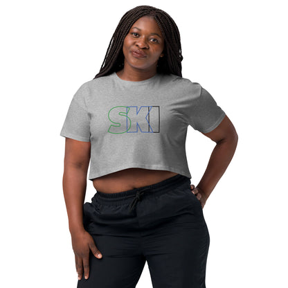 CS0052 - 02010 - SKI Outlined Women’s Crop Tee