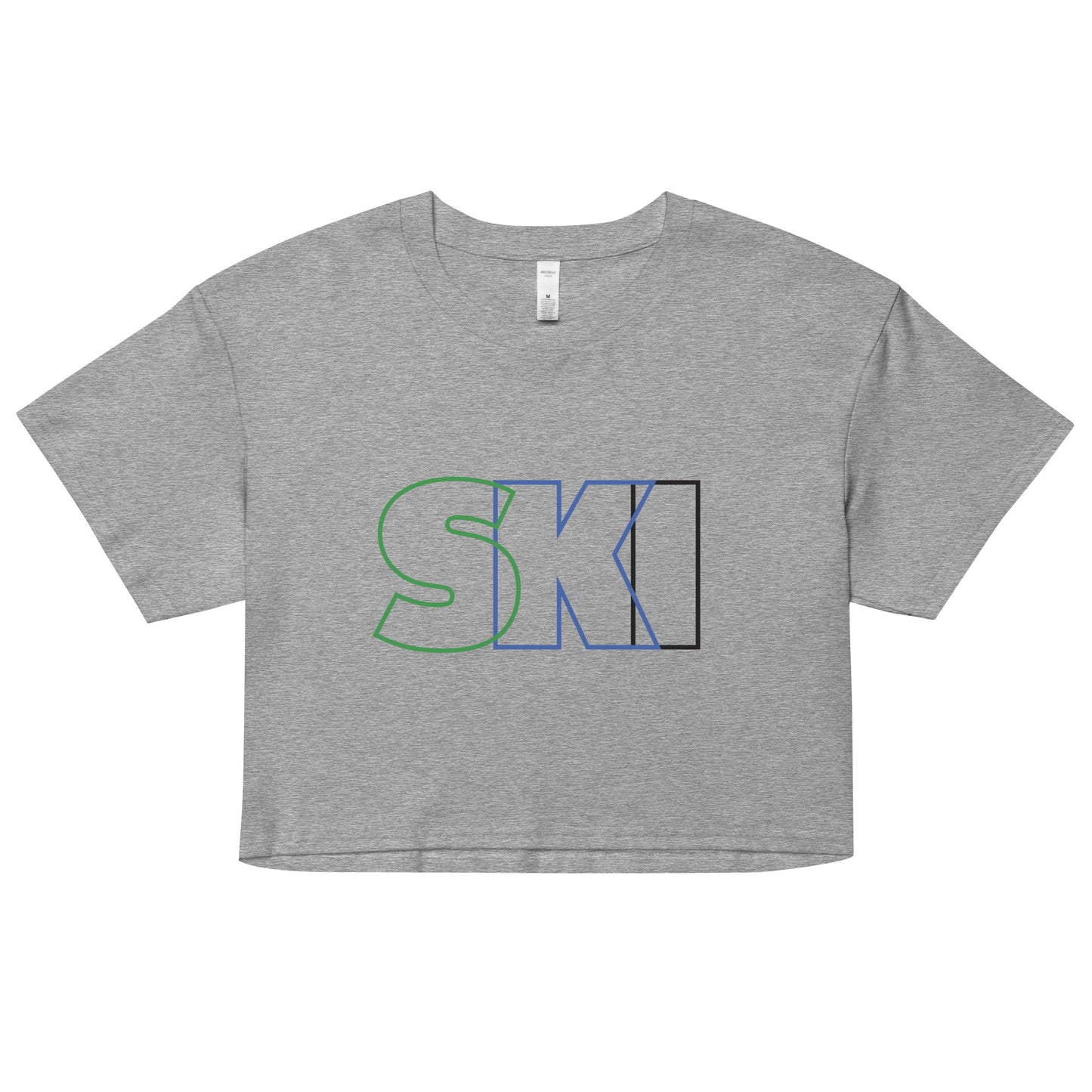 CS0052 - 02010 - SKI Outlined Women’s Crop Tee