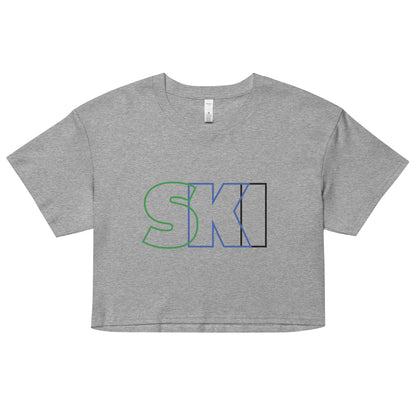 CS0052 - 02010 - SKI Outlined Women’s Crop Tee