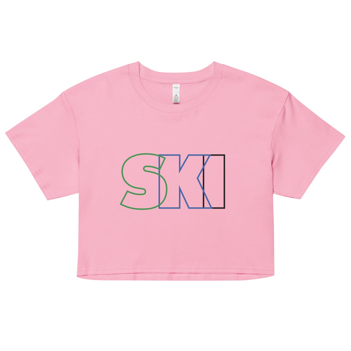 CS0052 - 02010 - SKI Outlined Women’s Crop Tee