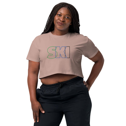 CS0052 - 02010 - SKI Outlined Women’s Crop Tee