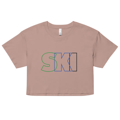 CS0052 - 02010 - SKI Outlined Women’s Crop Tee