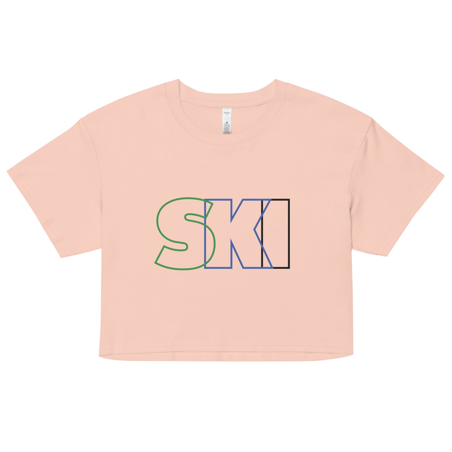 CS0052 - 02010 - SKI Outlined Women’s Crop Tee