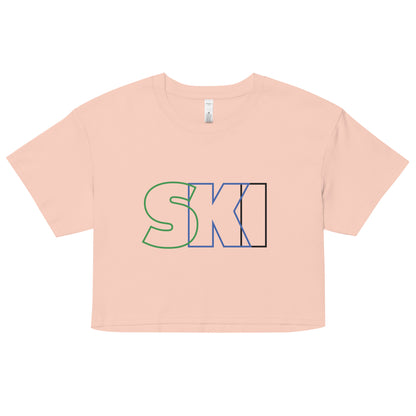 CS0052 - 02010 - SKI Outlined Women’s Crop Tee