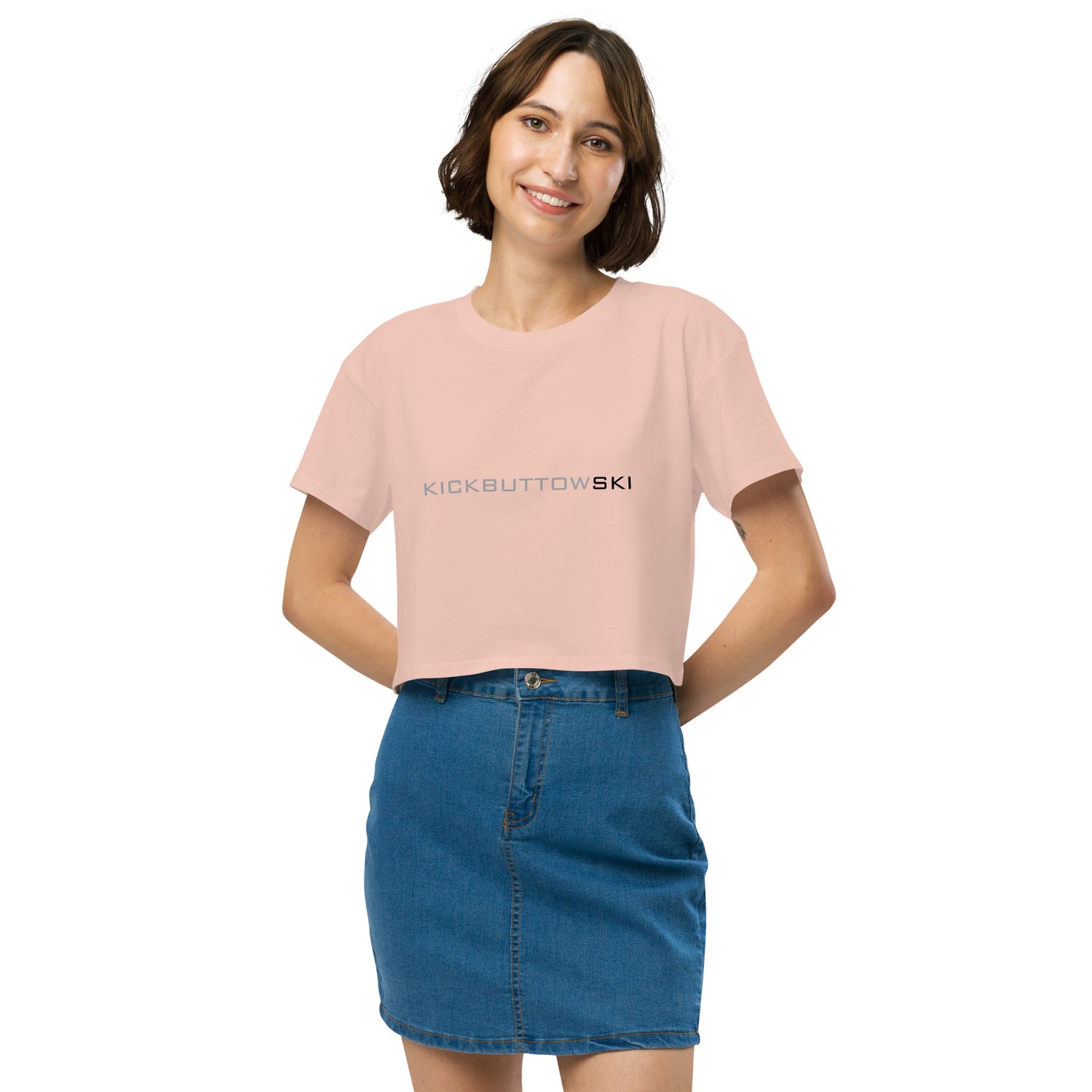 CS0068 - 02010 - Kickbuttowski Women’s Crop Tee