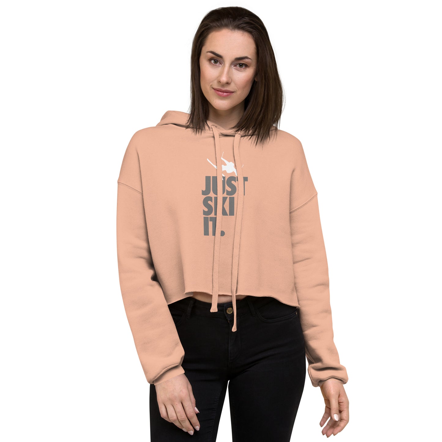 CS0031 - 02004 - Just Ski It Crop Hoodie