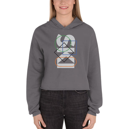 CS0044 - 02004 - SKI Icons Outlined Crop Hoodie