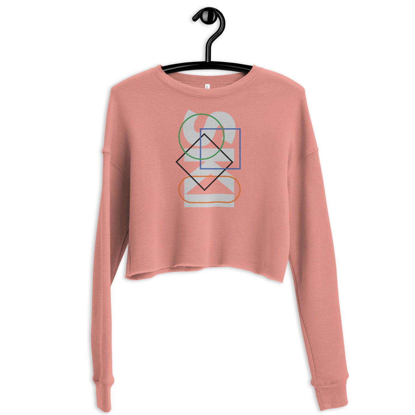 CS0044 - 02005 - SKI Icons Outlined Crop Sweatshirt