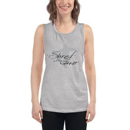 CS0021 - 02003 - Shred the Gnar Ladies’ Muscle Tank