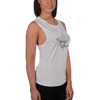 CS0021 - 02003 - Shred the Gnar Ladies’ Muscle Tank