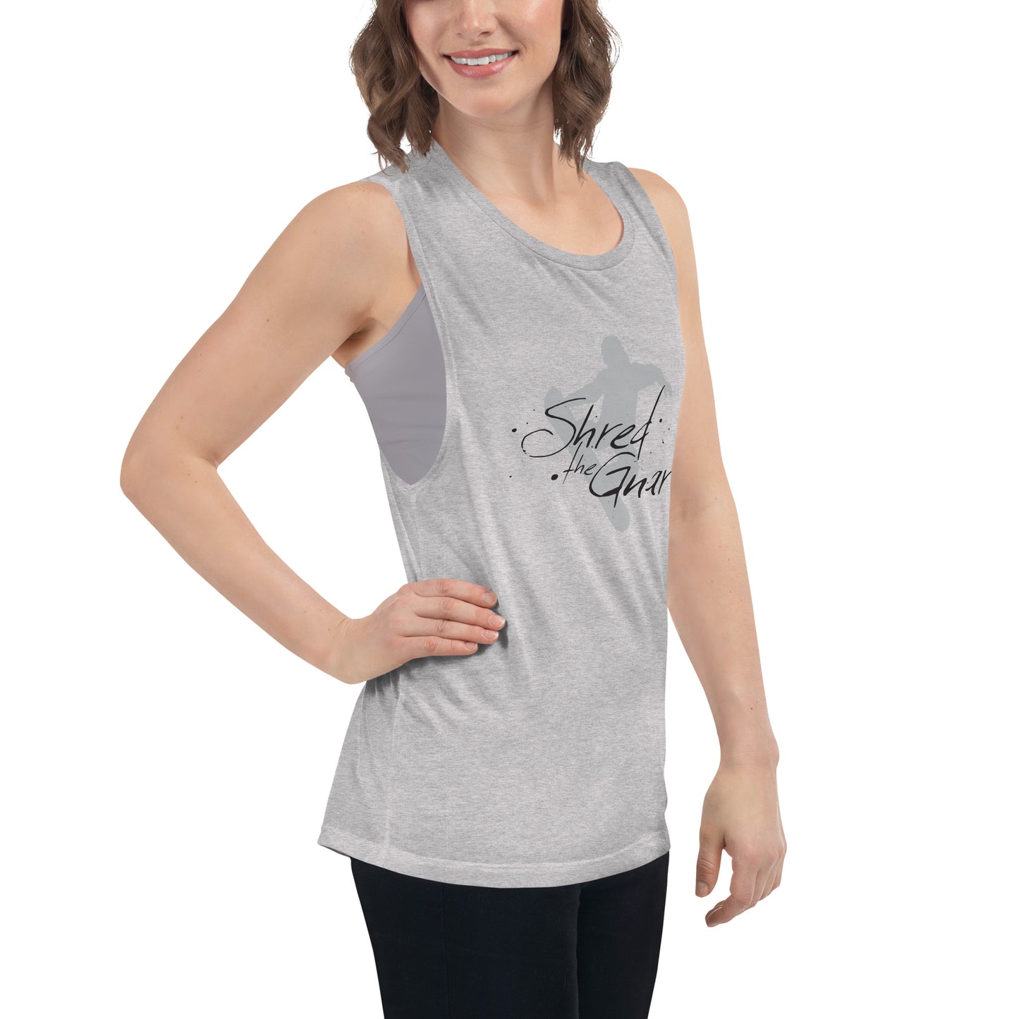 CS0021 - 02003 - Shred the Gnar Ladies’ Muscle Tank