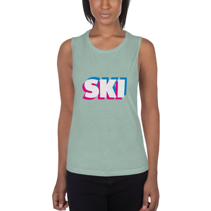 CS0058 - 02003 - 3D SKI Ladies’ Muscle Tank