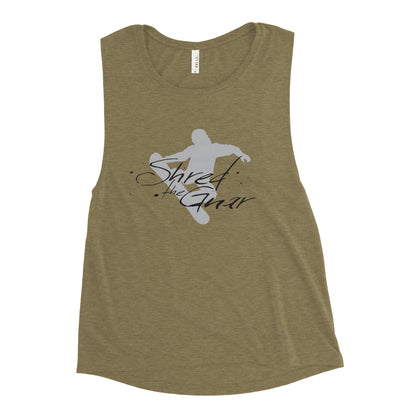 CS0021 - 02003 - Shred the Gnar Ladies’ Muscle Tank