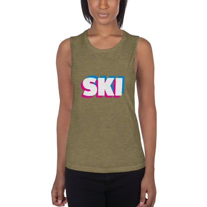 CS0058 - 02003 - 3D SKI Ladies’ Muscle Tank