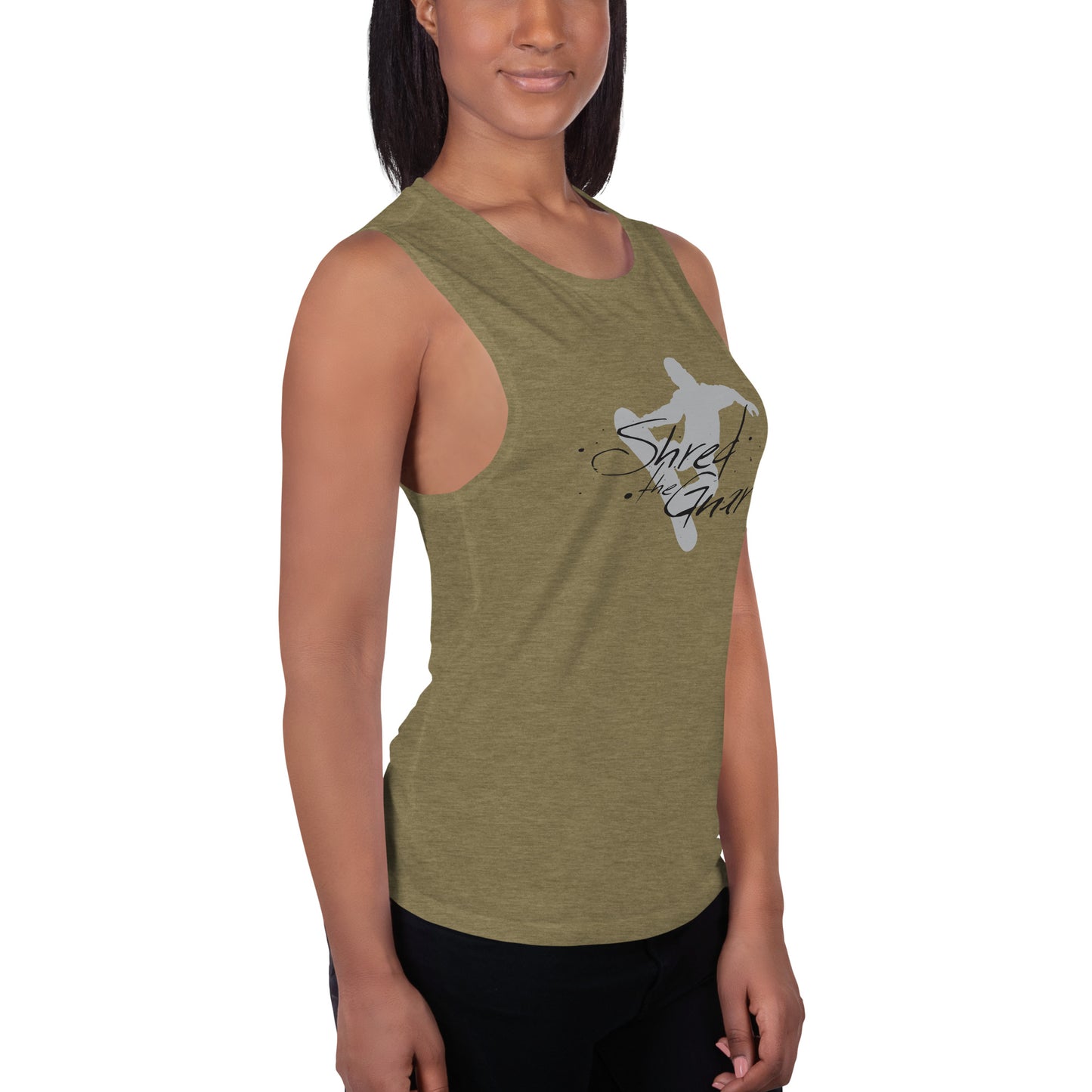 CS0021 - 02003 - Shred the Gnar Ladies’ Muscle Tank