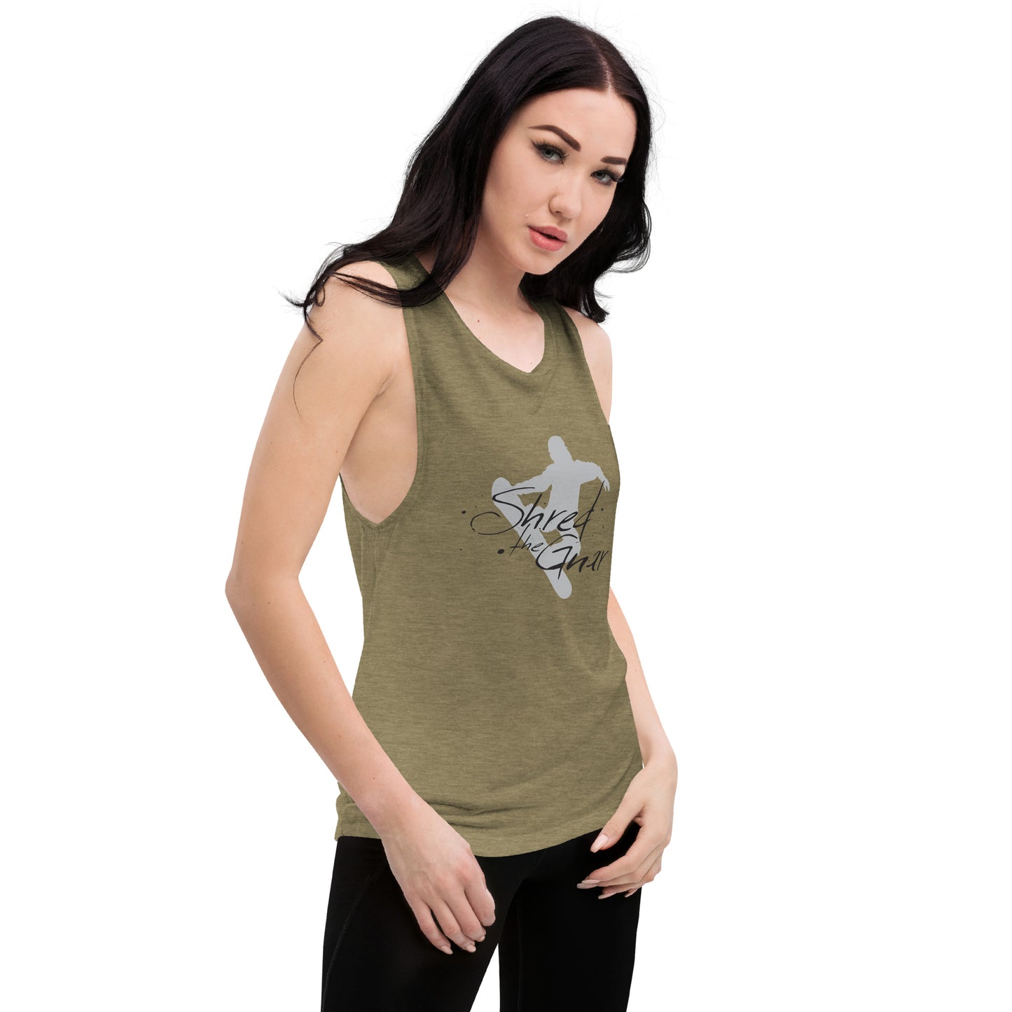 CS0021 - 02003 - Shred the Gnar Ladies’ Muscle Tank