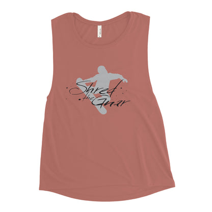 CS0021 - 02003 - Shred the Gnar Ladies’ Muscle Tank