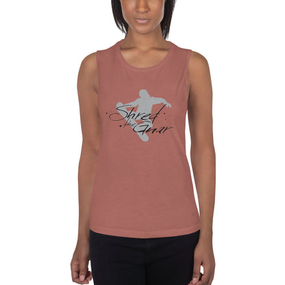 CS0021 - 02003 - Shred the Gnar Ladies’ Muscle Tank