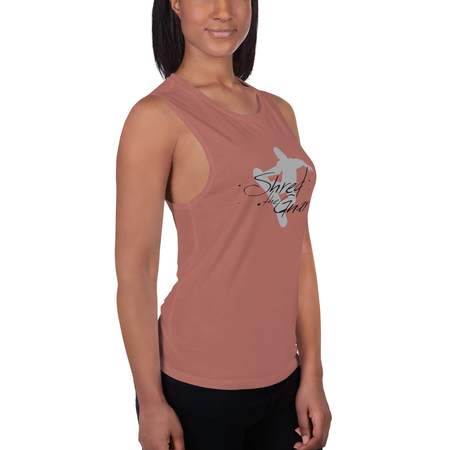 CS0021 - 02003 - Shred the Gnar Ladies’ Muscle Tank