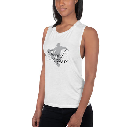 CS0021 - 02003 - Shred the Gnar Ladies’ Muscle Tank