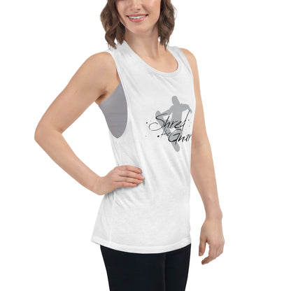 CS0021 - 02003 - Shred the Gnar Ladies’ Muscle Tank