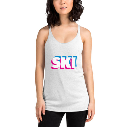 CS0058 - 02003 - 3D SKI Women's Racerback Tank