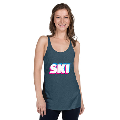 CS0058 - 02003 - 3D SKI Women's Racerback Tank