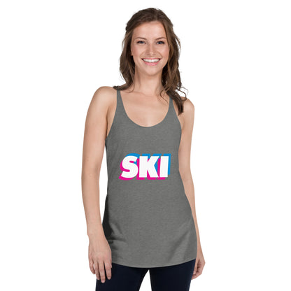 CS0058 - 02003 - 3D SKI Women's Racerback Tank