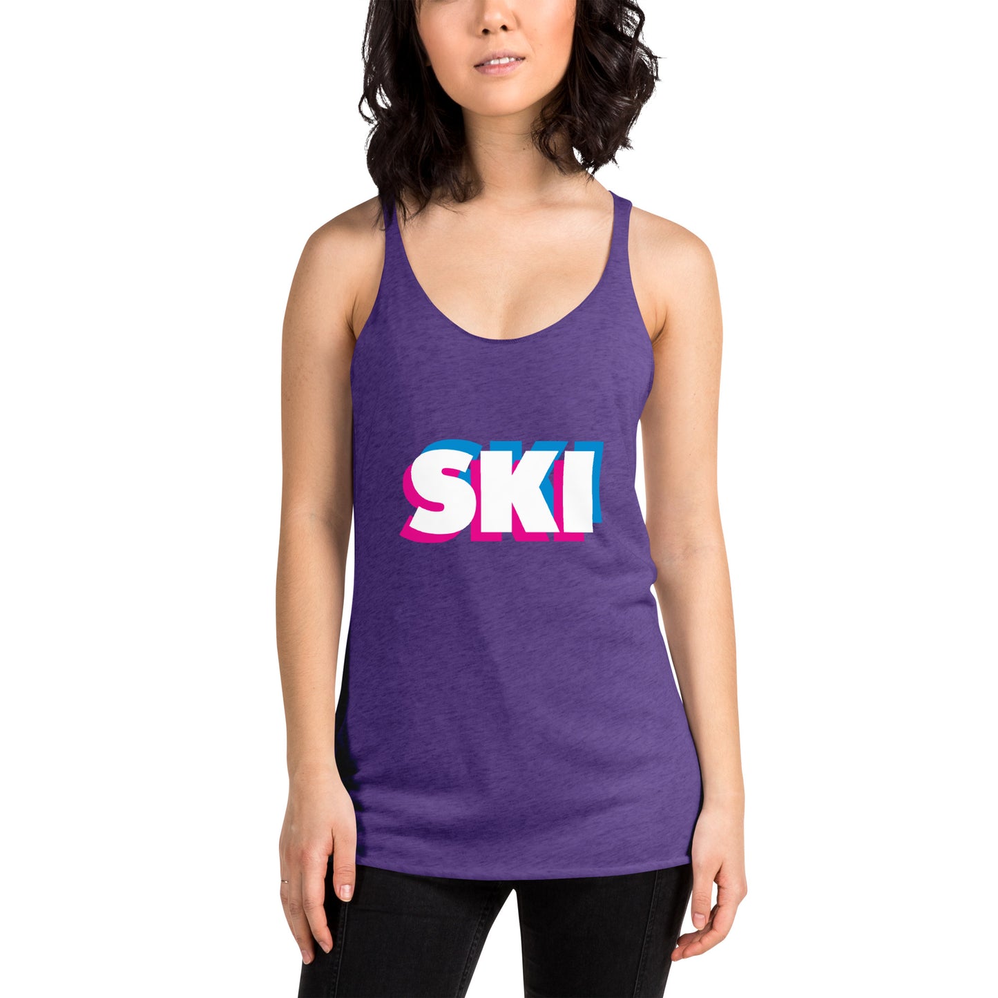 CS0058 - 02003 - 3D SKI Women's Racerback Tank