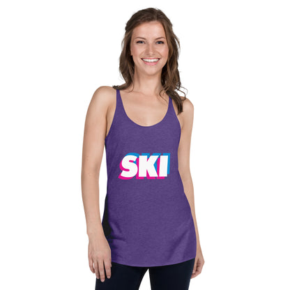 CS0058 - 02003 - 3D SKI Women's Racerback Tank