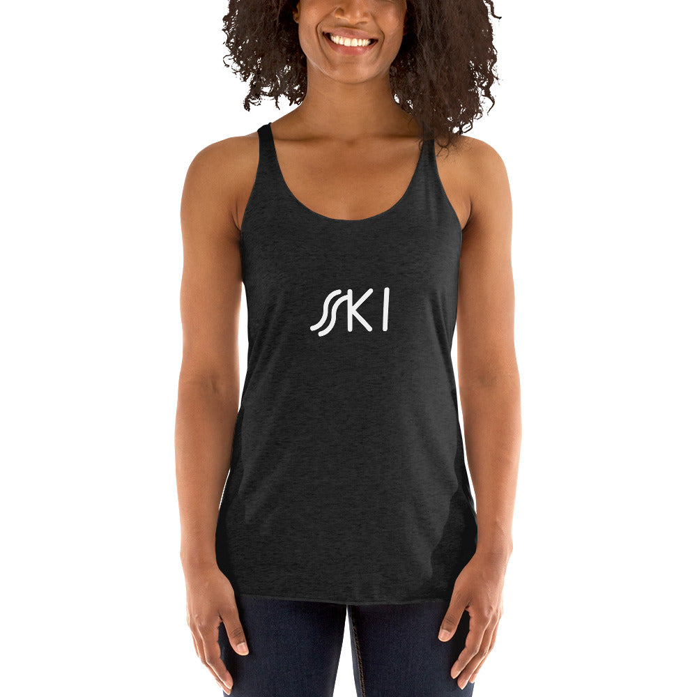 CS0030 - 02003 - SKI Tracks Women's Racerback Tank