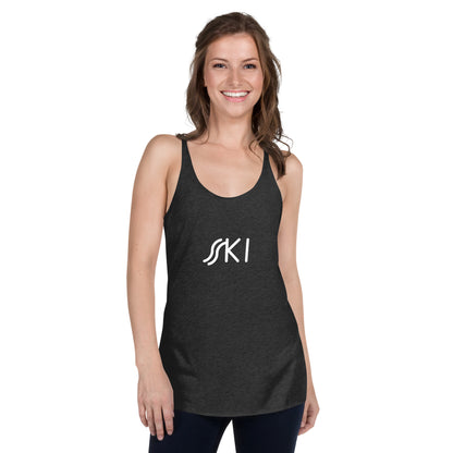 CS0030 - 02003 - SKI Tracks Women's Racerback Tank