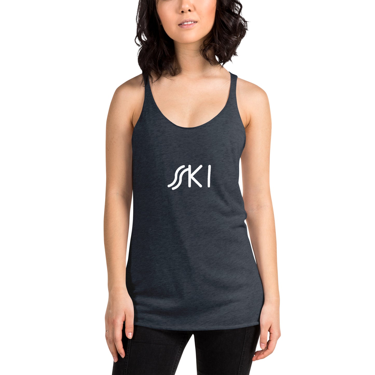 CS0030 - 02003 - SKI Tracks Women's Racerback Tank