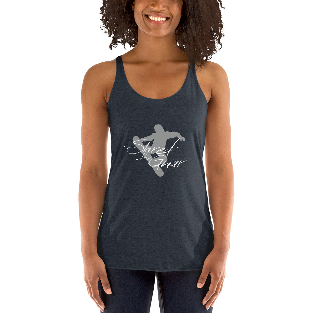 CS0021 - 02003 - Shred the Gnar Women's Racerback Tank