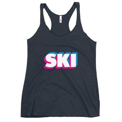 CS0058 - 02003 - 3D SKI Women's Racerback Tank